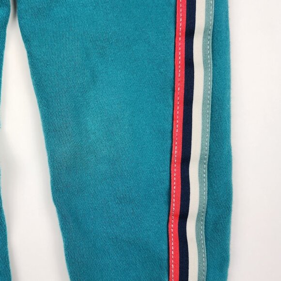 Tea Collection Kids Stripe-Out Jogger Pants Teal sz 5 Play Condition - Picture 9 of 10